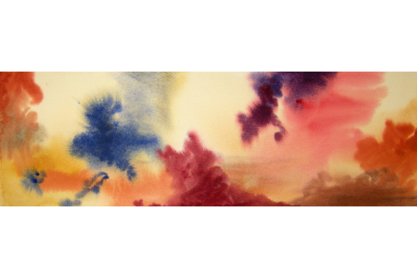 Voyage 4, gouache sur papier Fabriano Artistico, 22x7p.